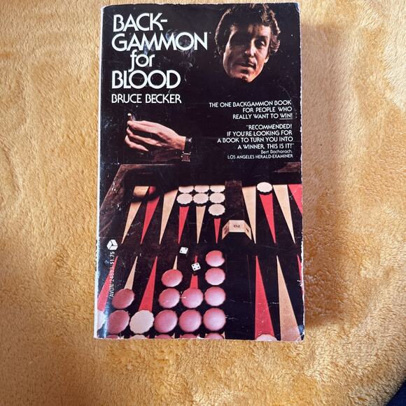 Backgammon for Blood by Bruce Becker, Paperback 1974 EDITION FIRST AVON FOURTH - Picture 1 of 1